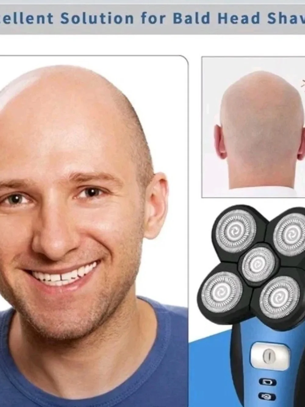 RoziaPro Electric Razor for Men Bald Head Shaver 5 in 1 Grooming Kit...